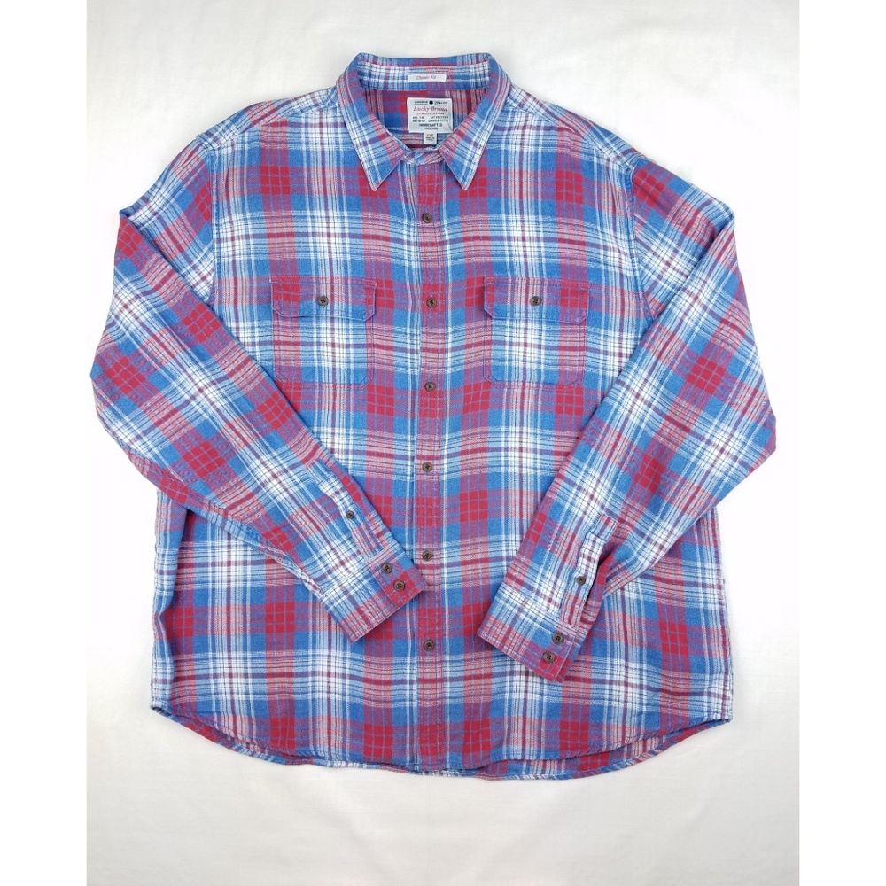 Lucky Brand classic fit plaid shirt size XXL